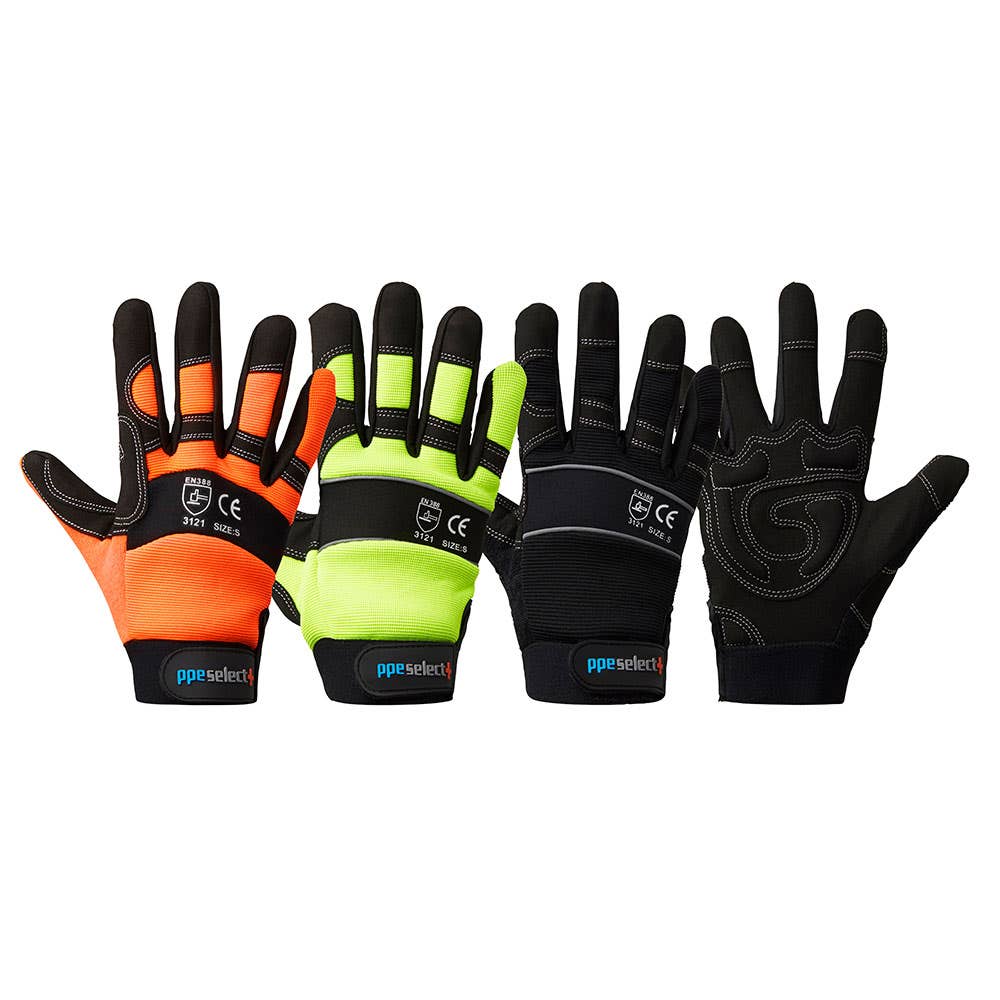 Heavy Duty Mechanics Gloves Synthetic Leather_PRPT