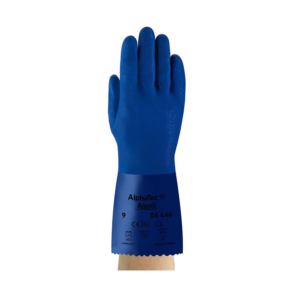 04-644 AlphaTec&reg; PVC Chemical Resistant Gloves 04644
