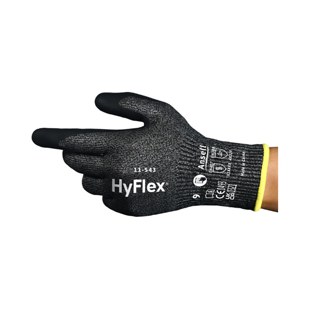 Glove Cut F Heat-resistant glove with Nitrile Palm  Size 10 Black 11543100 40064480 11543100