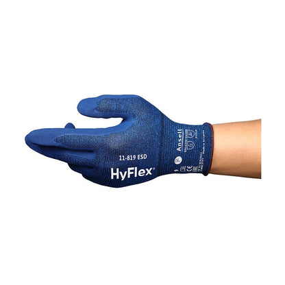 Glove ESD Nylon liner with Foam nitrile Palm 10 Blue 40029656 11819100