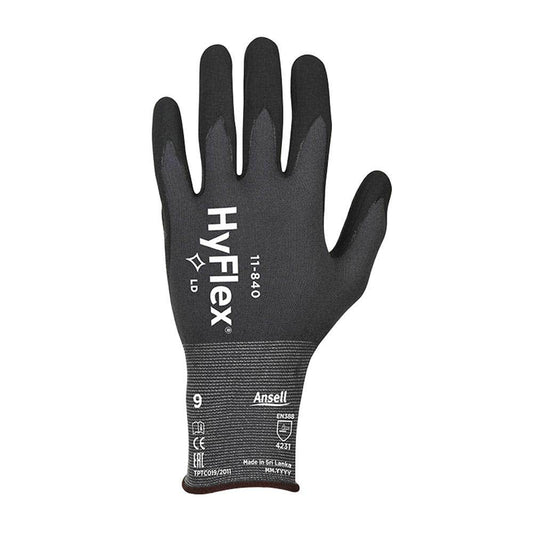 11-840I Hyflex Nitrile Foam Coated Gloves Indigenous Packaging 10 40047841 11840I100