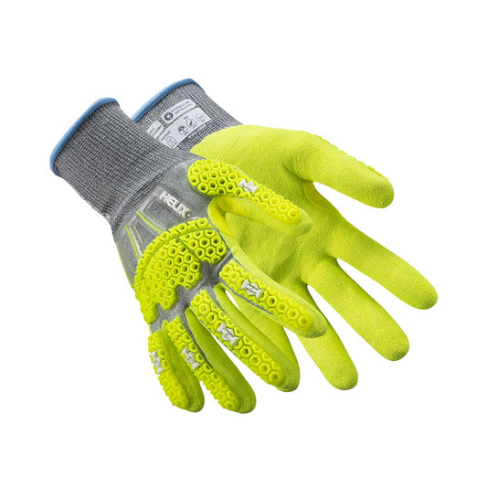 Glove Helix Cut F Impact Hi Vis Yellow HexArmor M (8) Grey/Yellow 3014IMP08 40076505 3014IMP08