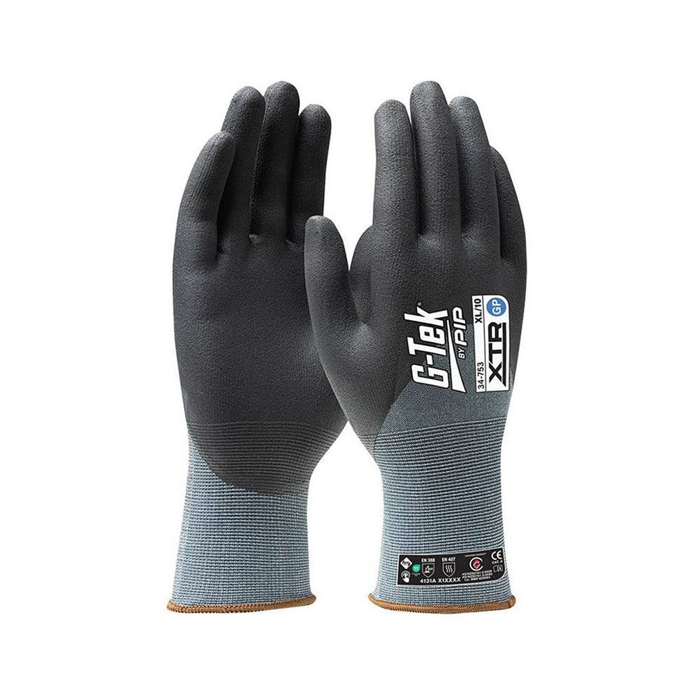 G-Tek&reg; 34-753 XTR Micro Nitrile Gloves 3/4 Dip Vend Pack 34753