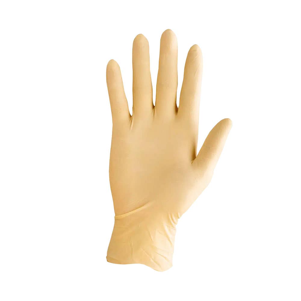 4100 Securitex Powder Free Latex Examination Gloves Natural 100 Pack 4100