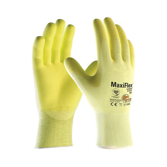 42-874FY MaxiFlex&reg; Ultimate Hi-Vis Gloves Nitrile Coated Vend Pack 42874FYV