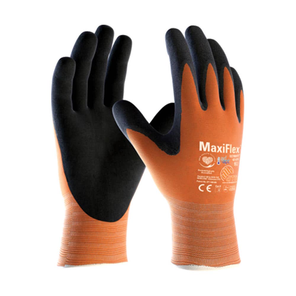 42-878 MaxiFlex&reg; Ultimate&reg; General Purpose Gloves Nitrile Coated Orange 42878
