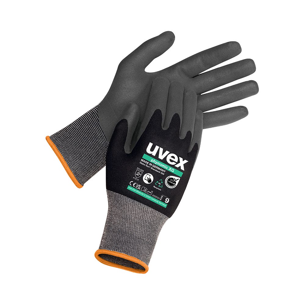 60070 Phynomic XG General Purpose Gloves Polymer Foam Coated_UVEX60070