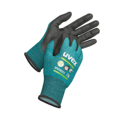 Bamboo TwinFlex&reg; Cut D Gloves XG Aqua Polymer Coated_60090