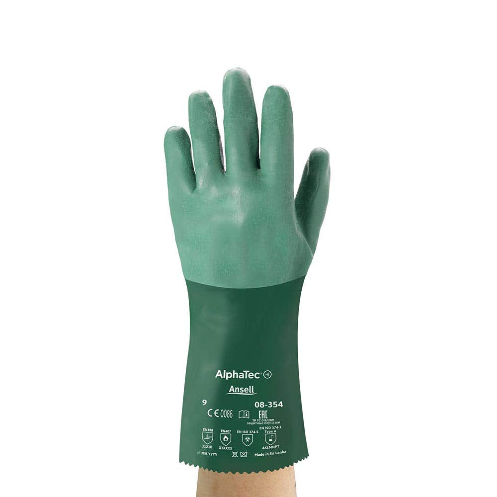 08-354 Alpha-Tec Neoprene Chemical Resistant Gloves 08354