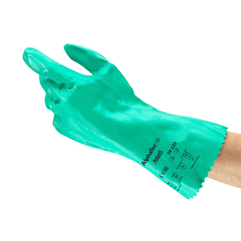 39-122 AlphaTec&reg; Chemical Resistant Gloves Nitrile Coated 39122