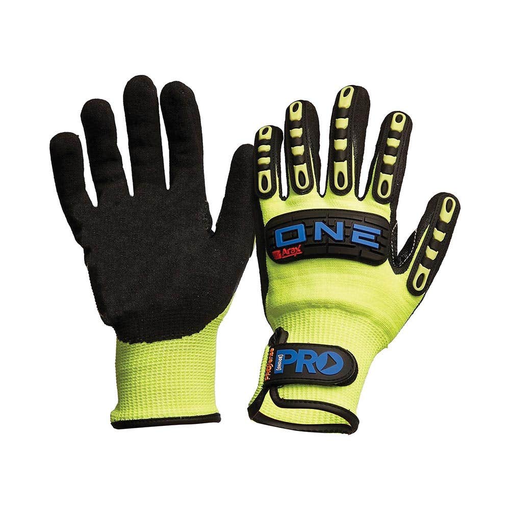 ONECR Arax&reg; Cut D Hi-Vis Impact Gloves Nitrile Coated ARAXONECR
