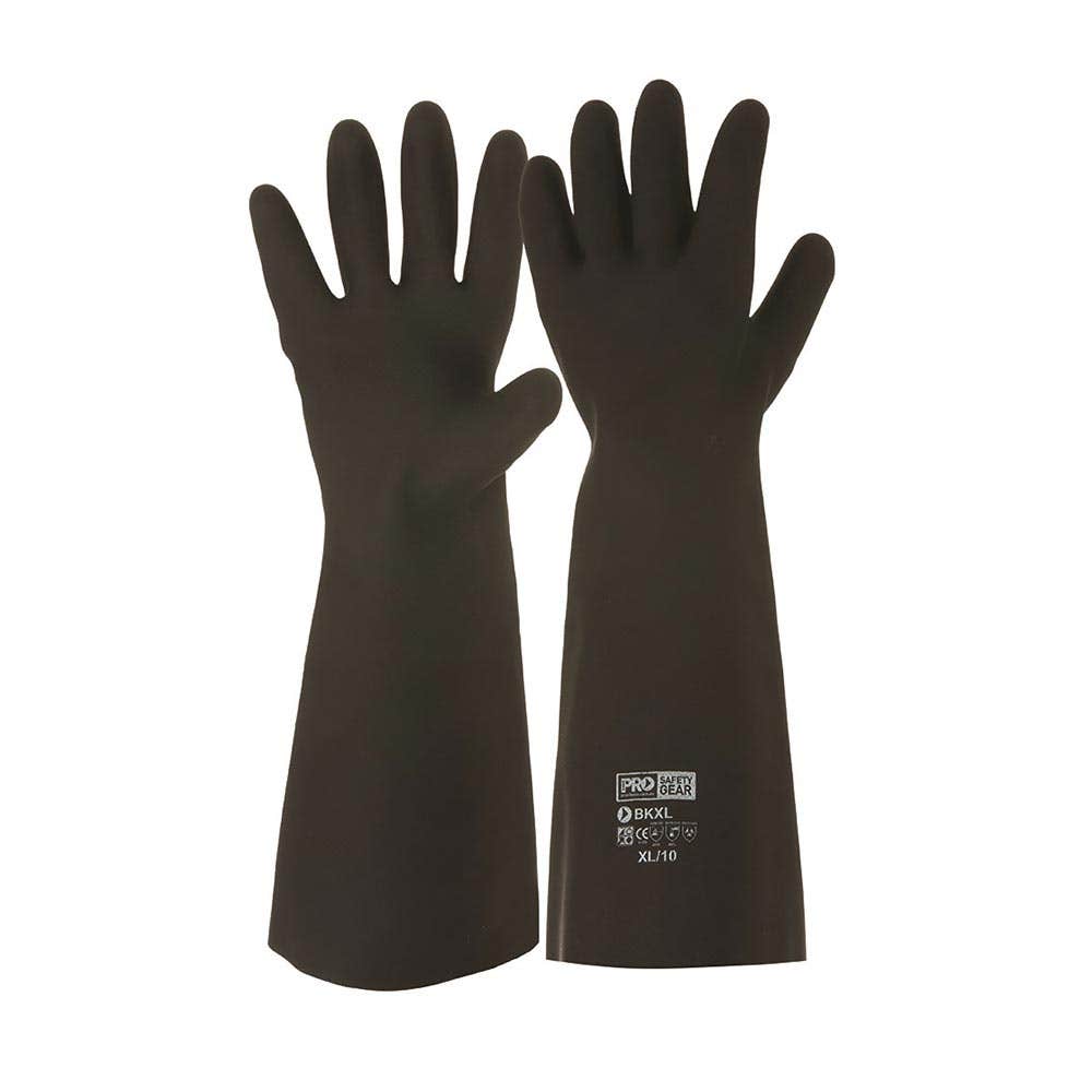 BK Black Knight&reg;  Rubber Latex Chemical Resistant Gloves 460mm PROBK