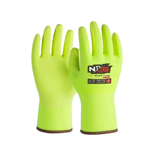 C-8132FY Cut&trade; D Lite Hi-Vis Gloves Nitrile Coated Vend-Pack C8132FY
