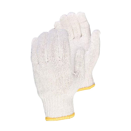 Knitted Liner Cotton Gloves White 1234003 CG001