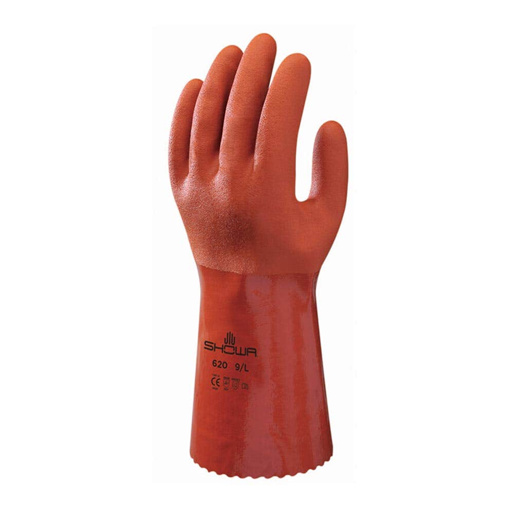 Atlas&reg; 620 Chemical Resistant Gloves PVC Coated SHOWA620
