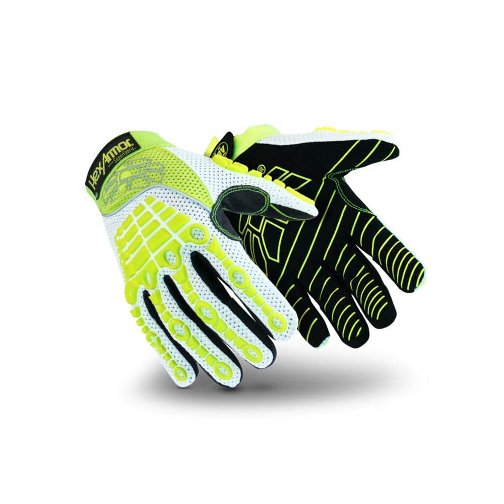 Chrome Oasis&reg; 4030 Cut F Hi-Vis Impact Mechanics Gloves CHROME4030