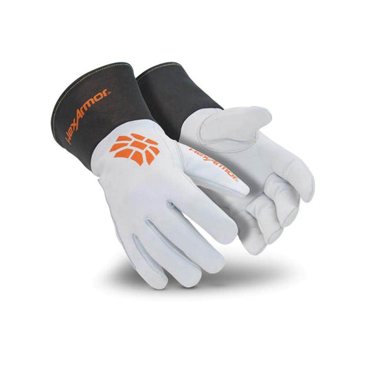 4062 Chrome SLT&reg; Cut E Heat Resistant Leather Gloves Extended Cuff CHROME4062
