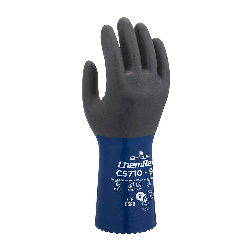 CS710 Chemical Resistant Gloves Nitrile Coated CS710