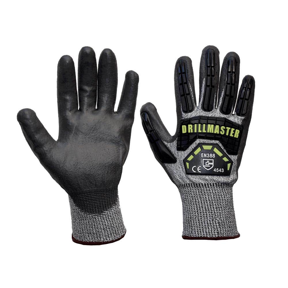 DM52 Drillmaster Cut 5 Impact Gloves PU Coated DM52