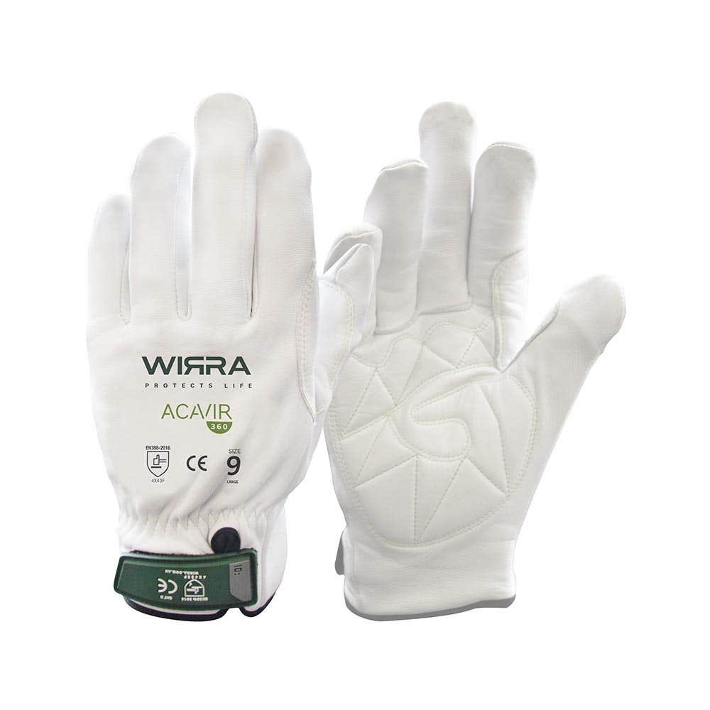 Acavir 360 FXR Cut F Leather Impact Riggers Gloves_ACAVIRFXR