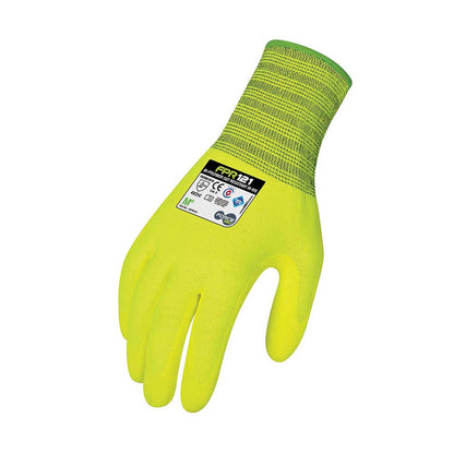 GFPR121 Hi-Vis Cut C Gloves Bi-Polymer Coated_GFPR121