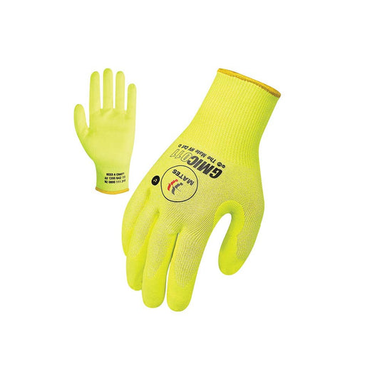 Mates GMIC011 Hi Vis Cut D Resistant Gloves GMIC011