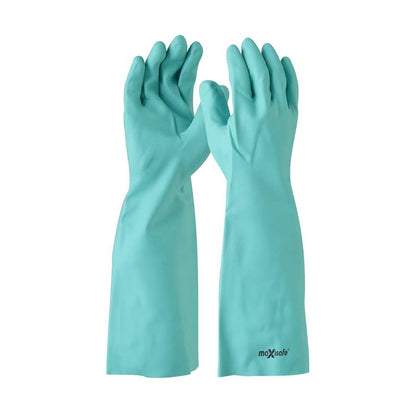 GNU128 Nitrile Chemical Gauntlet Gloves 450mm GNU128