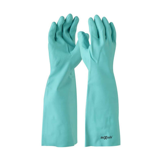 GNU128 Nitrile Chemical Gauntlet Gloves 450mm GNU128