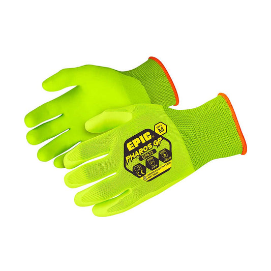 GP67 Pharos&trade; Hi-Vis General Purpose Gloves Nitrile Coated GP67