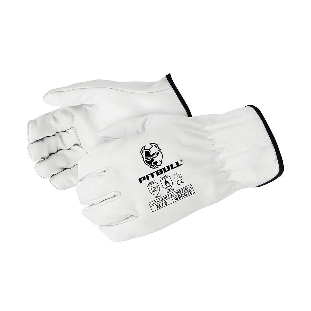 Gloves Premium Cow Grain CR Rigger Cut 5F 4544F Size 2XL/11 PITBULL 40016495 GRC575