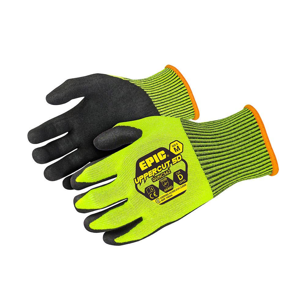 Gloves Uppercut Cut 5D TACT Grit Nitrile 2XL/11 EPIC 40016400 GUNC565