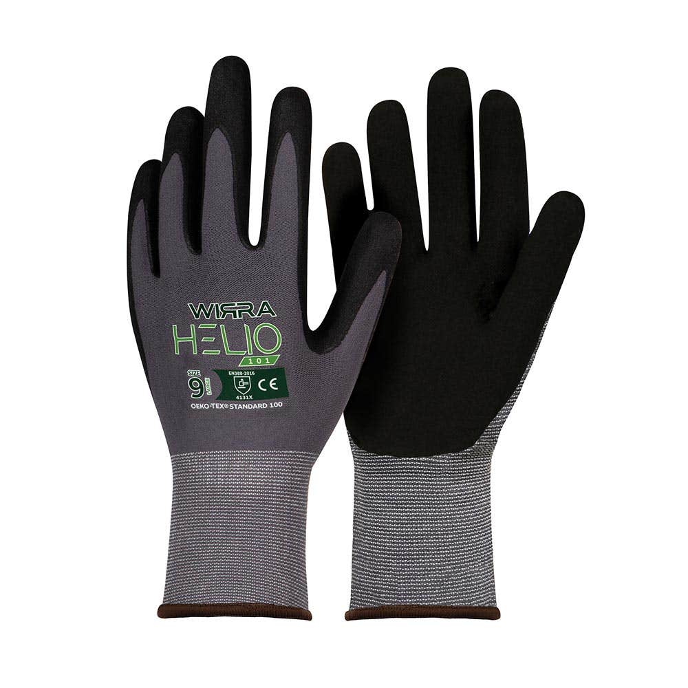 HELIO 101 General Purpose Gloves Nitrile Coated Grey/Black 10_55040876_NN101/10