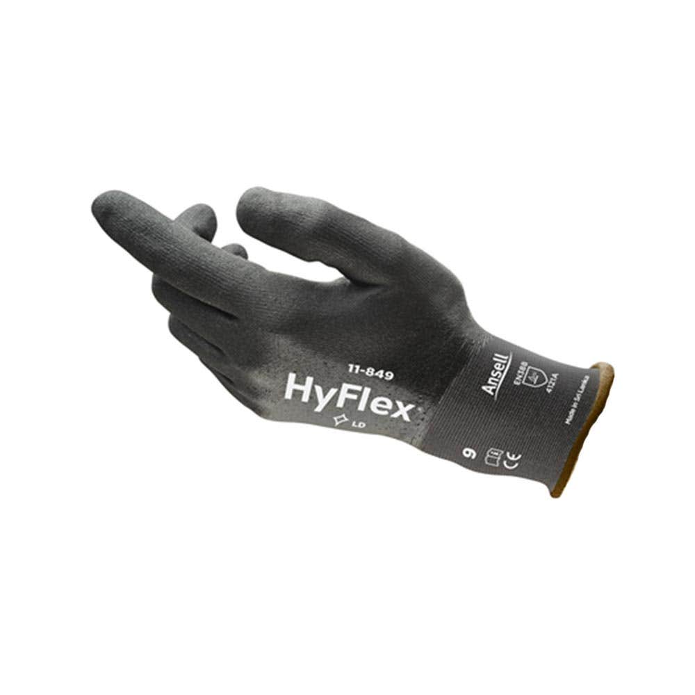 Gloves HyFlex Fully Nitrile Coated General Purpose 11-849 Size 10 Ansell 40000917 11849100