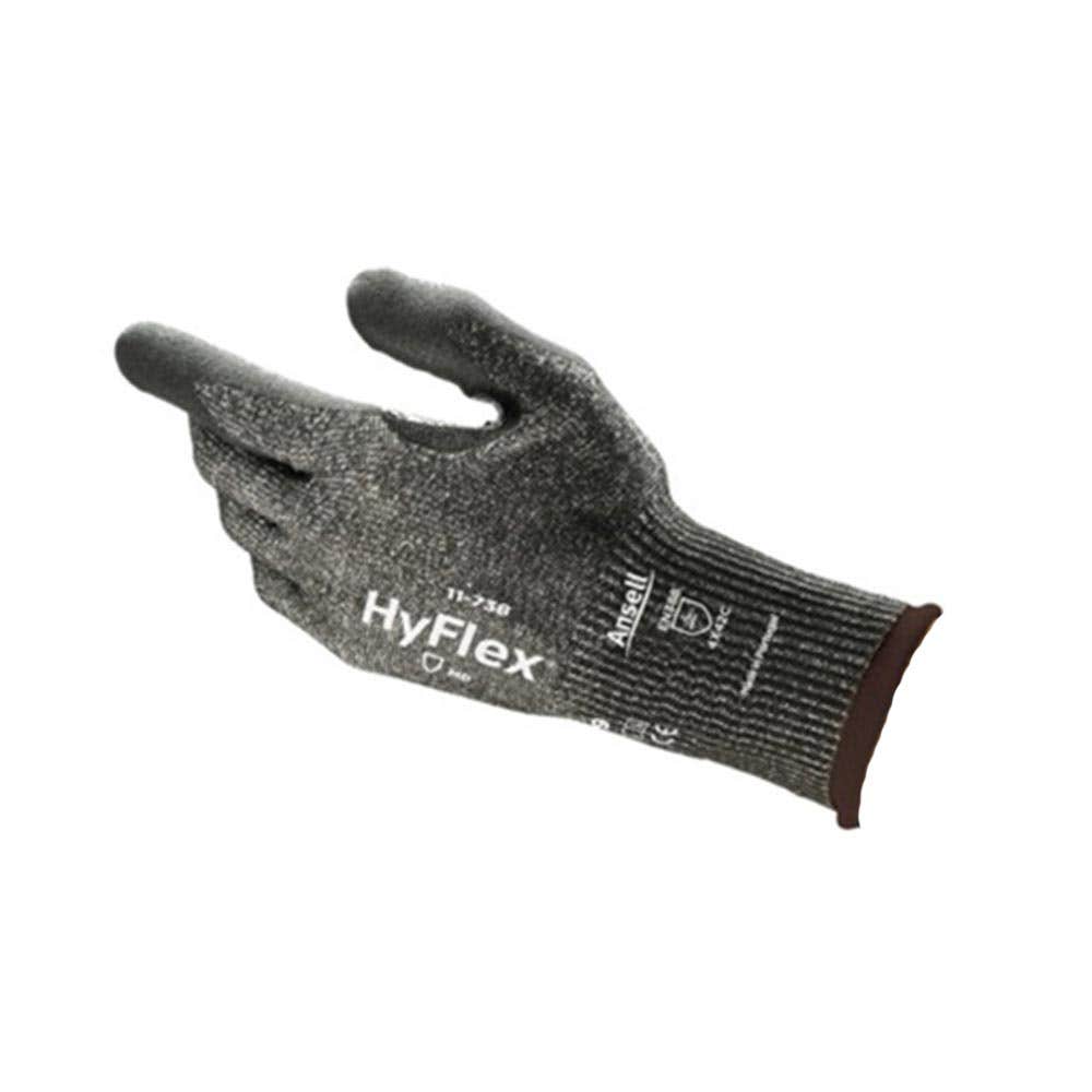 Gloves HyFlex 11-738 Poly/Nitrile Palm Coated Intercept Size 10 Ansell 40010097 11738100