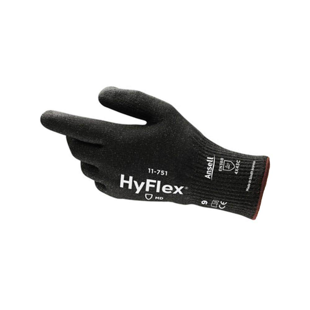 Gloves PU Palm Coated Knit Wrist Hy-Flex 11-751 Size 10 Ansell 30008352 11751100