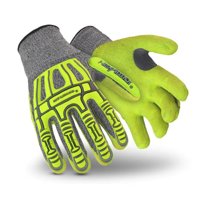 Gloves Impact Knit Cut 5 Hi Vis Yellow 2XL Thin Lizzie 2090X HexArmor 40000637 2090X11
