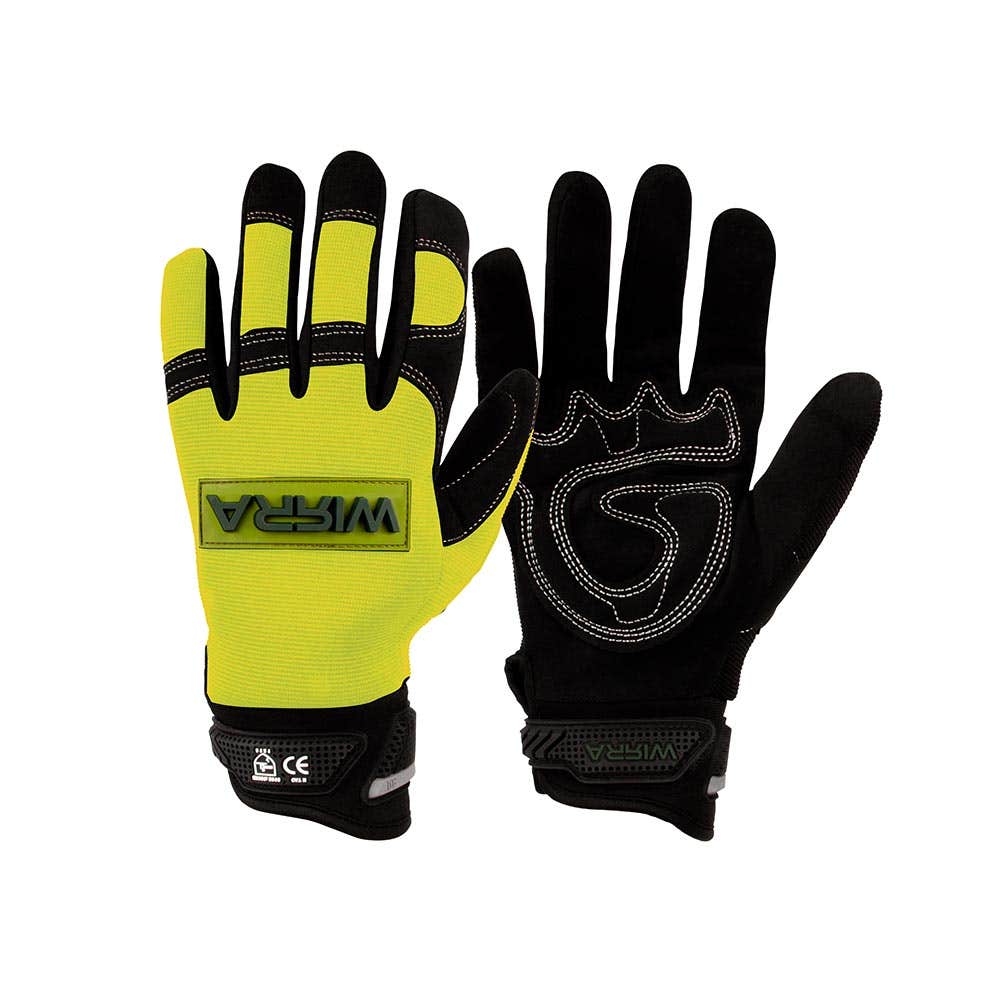 Gloves Mechanics Heavy Duty Hi Vis Yellow 2XL Wirra MEKANX_55040076_MK1Y-2XL
