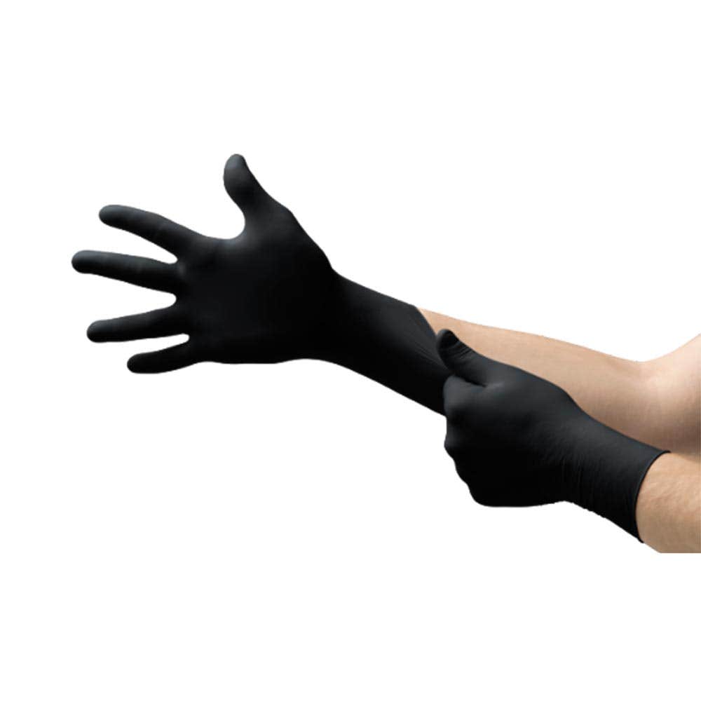 Gloves Disposable Nitrile Black 93-852 Microflex Ansell Large Pk 100 30006656 93-852-L
