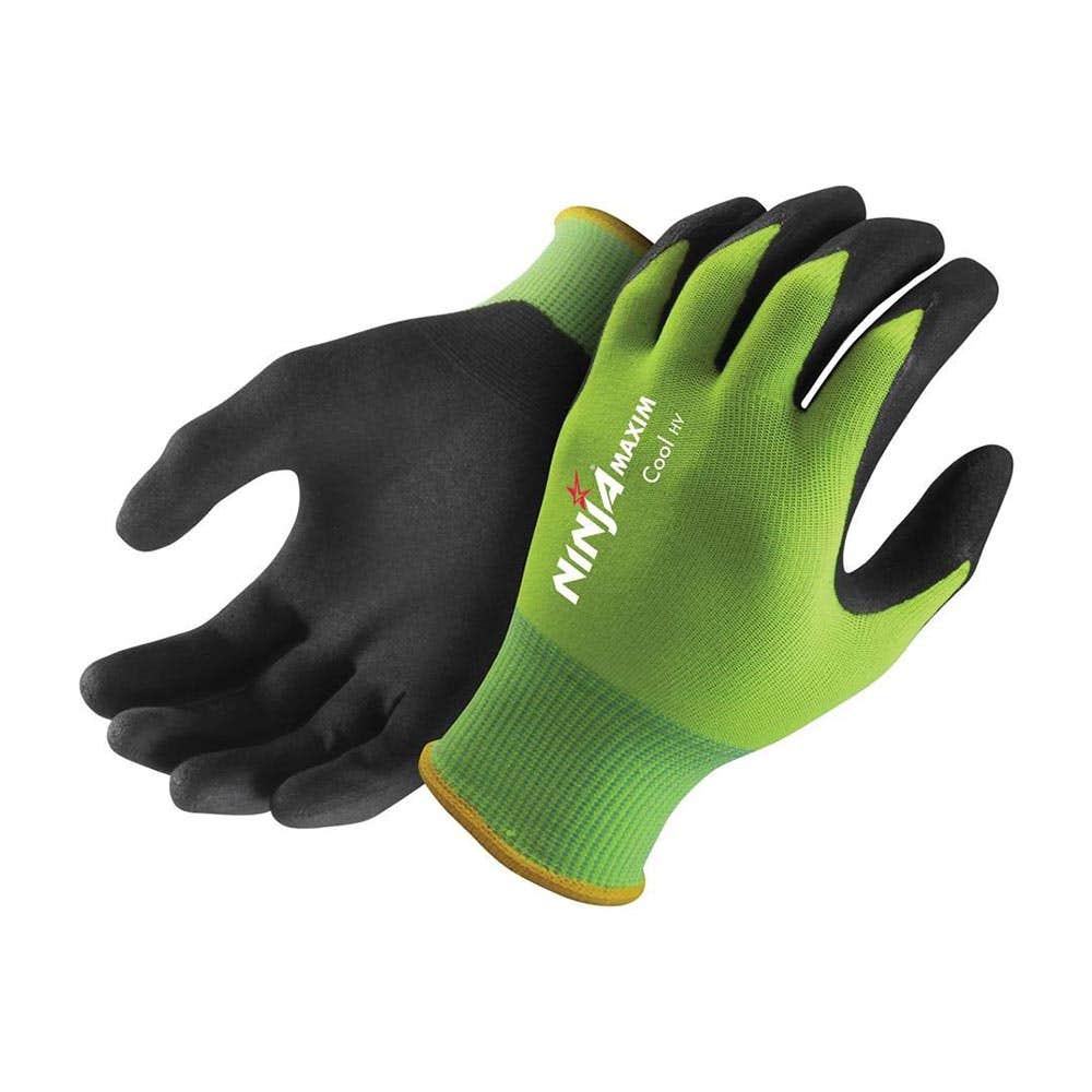 NIMXCLNFTFY Ninja Maxim Cool Hi-Vis Gloves NFT&trade; Coated P007HV
