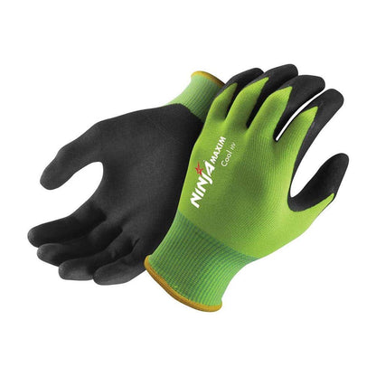 NIMXCLNFTFY Ninja Maxim Cool Hi-Vis Gloves NFT&trade; Coated P007HV