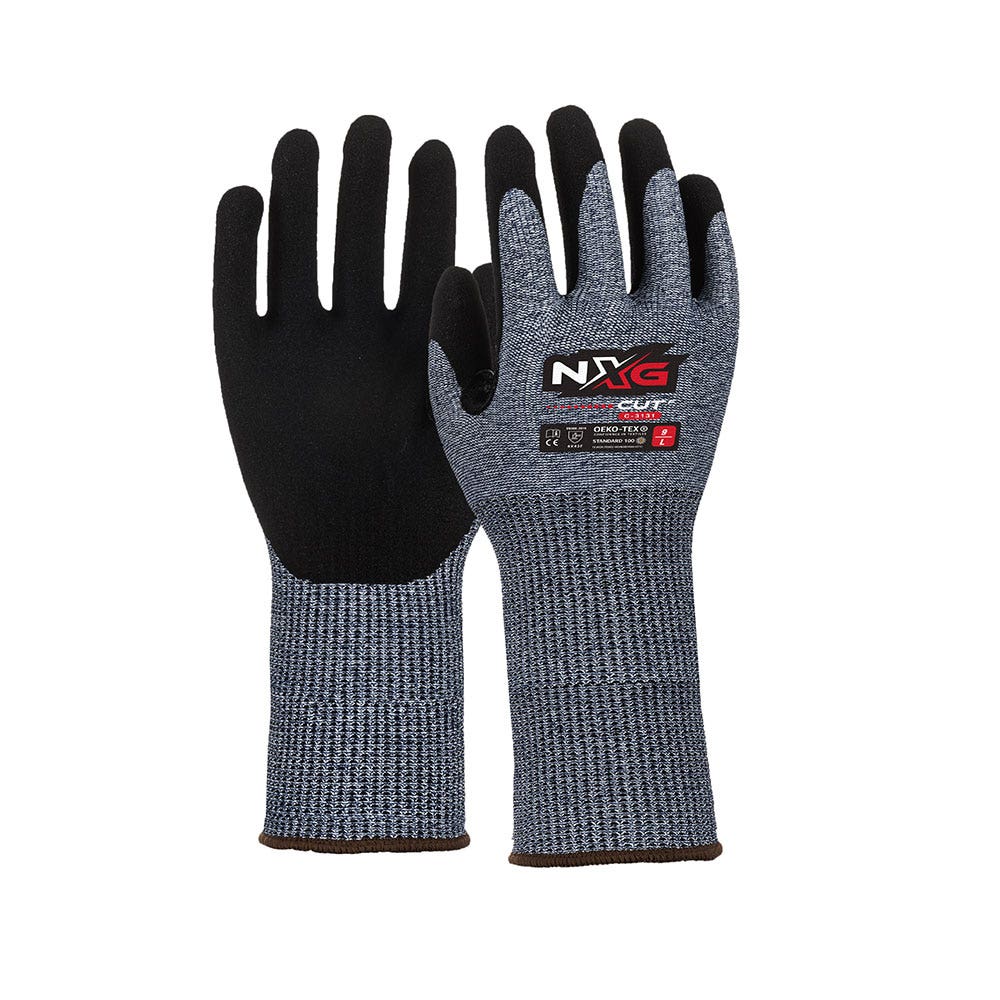 C-3131-30 Cut F Heavy Duty Gloves Nitrile Coated Extended Cuff C313130