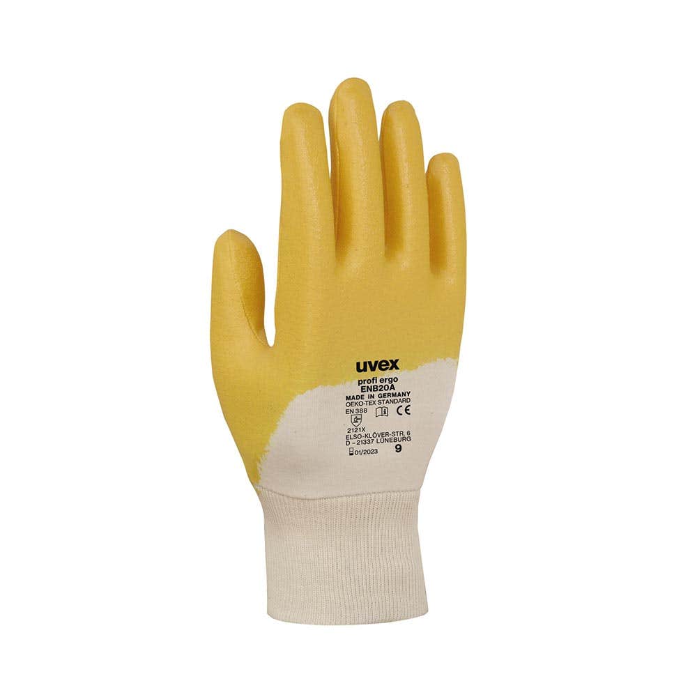 60147 Profi Ergo ENB20A General Purpose Gloves NBR Coated UVEX60147