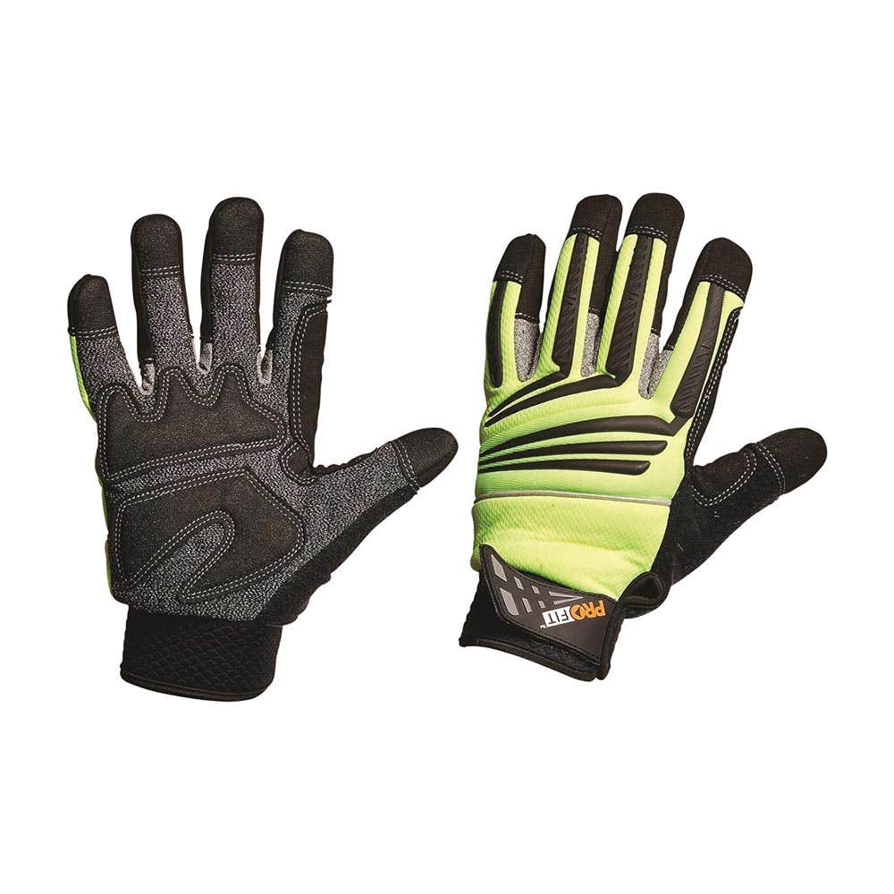 Gloves Arax Palm Cut 5 Hi Vis Yellow 2XL ProFit 303532 PTYC2XL