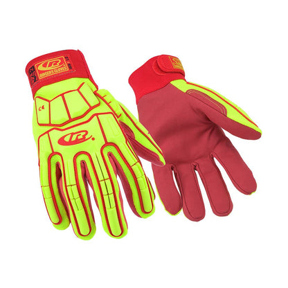 R-169 Cut F Hi-Vis Impact Gloves with Secure Cuff R169