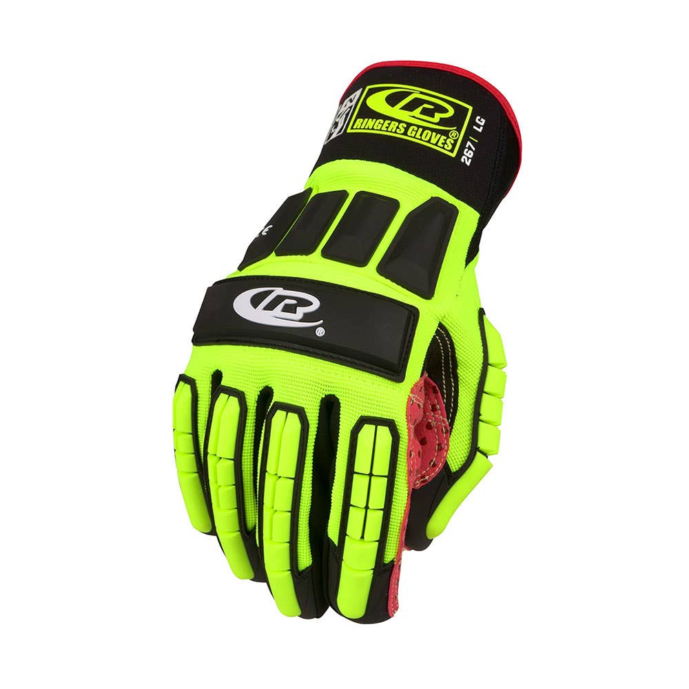 Gloves Impact SuperCuff Roughneck Hi Vis Green 267 Ringers 3XL_30001615_267-13_NLA