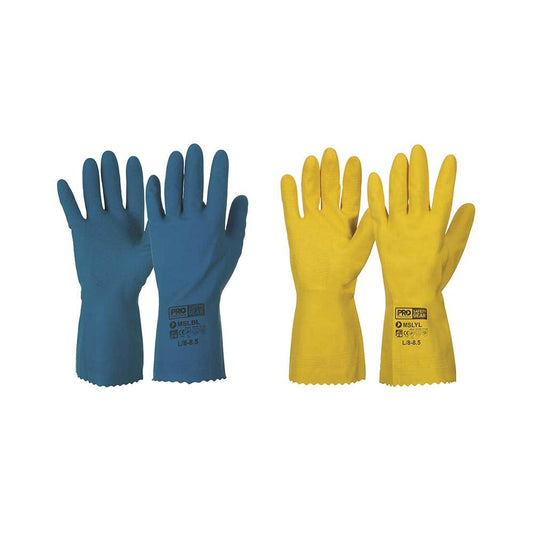 MSL Latex Rubber Silver Lined Gloves PROMSL