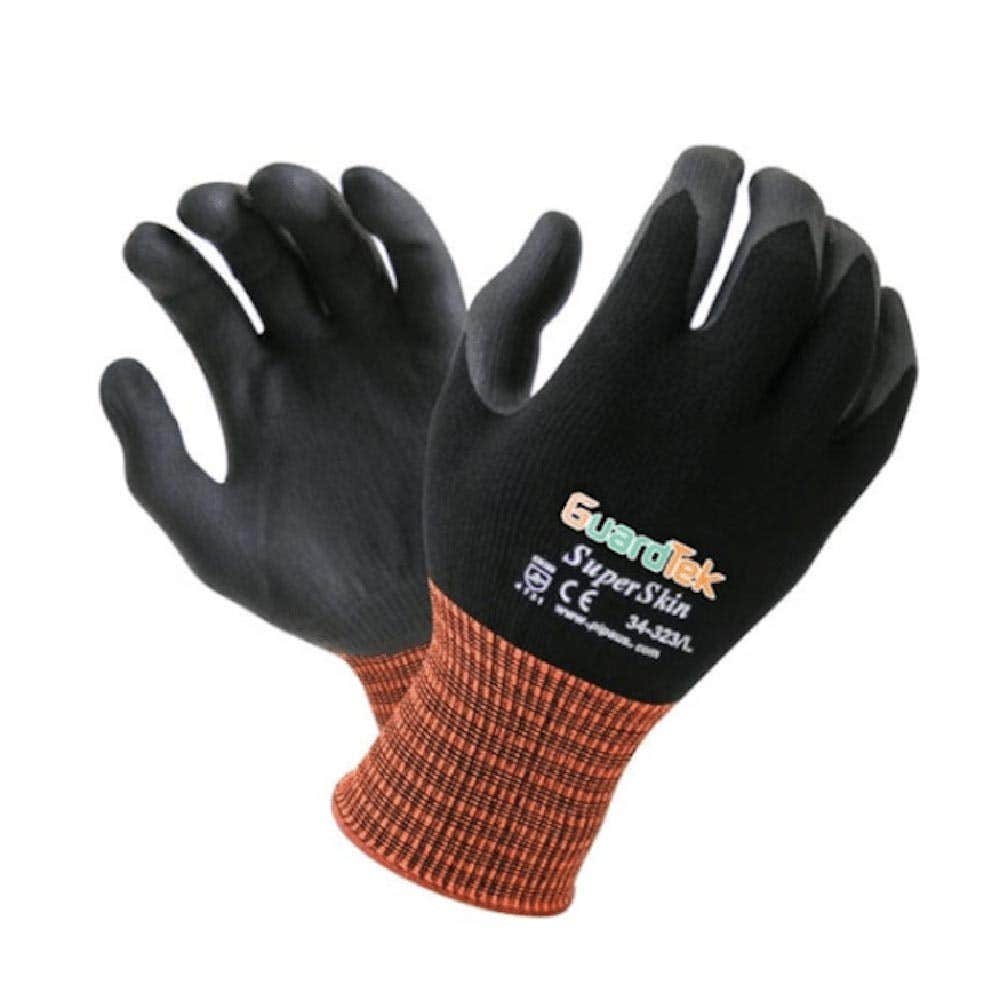 34-324HC SuperSkin Gloves 3/4 Nitrile Coated PIP34324HC