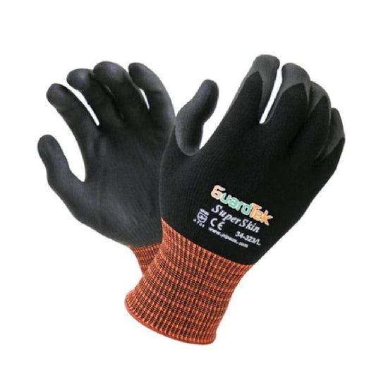 34-324HC SuperSkin Gloves 3/4 Nitrile Coated PIP34324HC