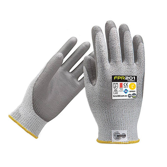 Gloves PU Titanium Cut 5 Level E 2XL 40015937 GFPR201-2XL