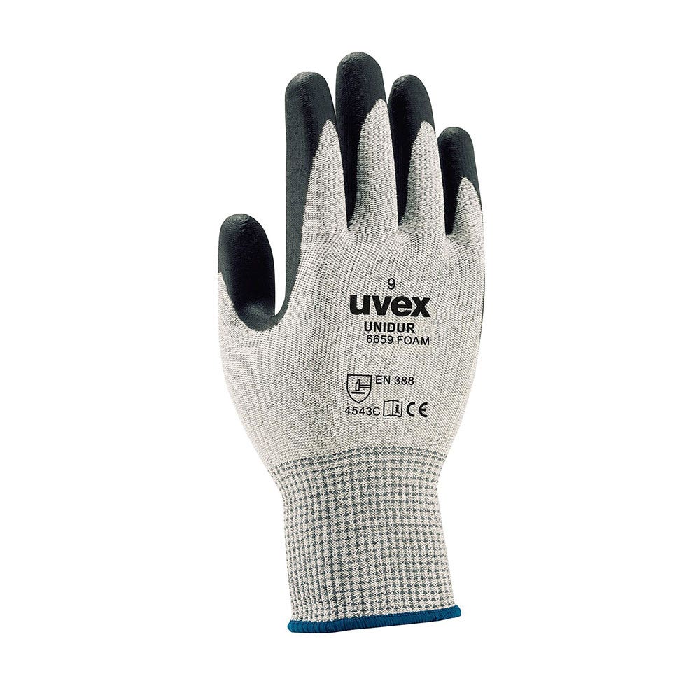 Gloves Unidur Foam NBR Palm Coat Cut 5 Size 10 Uvex 30005069 UD6659F3